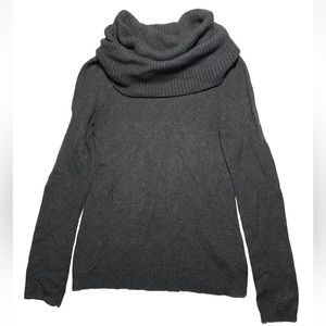 Gap Wool Blend Turtleneck Sweater Women's Size Medium dark gray long sleeve